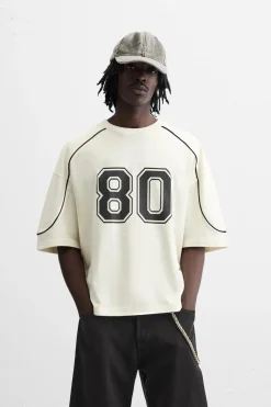 CAMISETA NÚMERO CONTRASTE