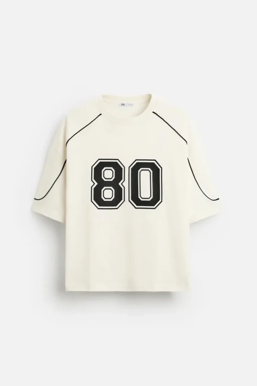 CAMISETA NÚMERO CONTRASTE