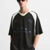 CAMISETA POLO COLOR BLOCK TEXTOS