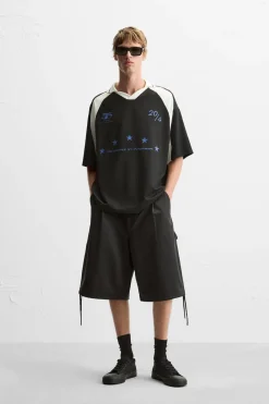 CAMISETA POLO COLOR BLOCK TEXTOS