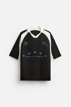 CAMISETA POLO COLOR BLOCK TEXTOS