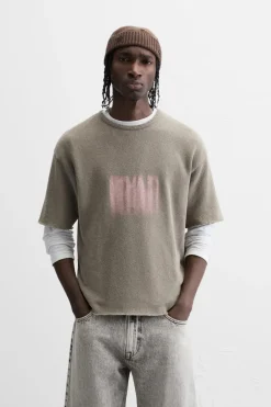 CAMISETA PUNTO ESTAMPADO LAVADO