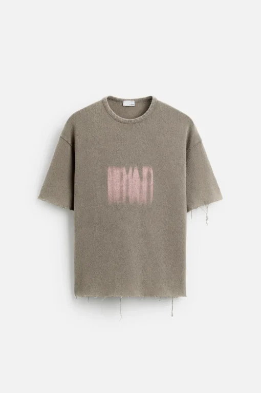 CAMISETA PUNTO ESTAMPADO LAVADO