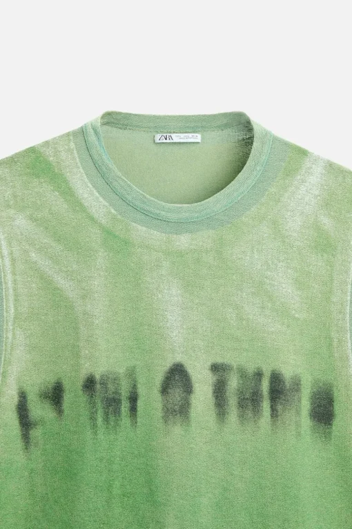 CAMISETA PUNTO ESTAMPADO CAMISETA