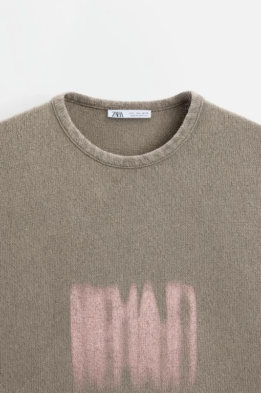CAMISETA PUNTO ESTAMPADO LAVADO