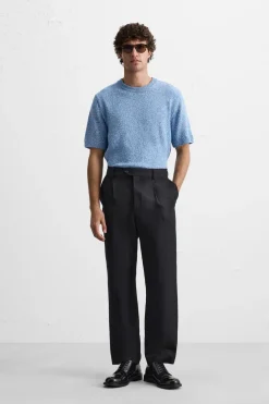 CAMISETA PUNTO JACQUARD IRREGULAR