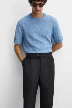 CAMISETA PUNTO JACQUARD IRREGULAR