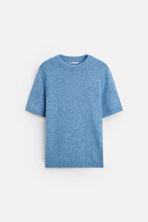 CAMISETA PUNTO JACQUARD IRREGULAR