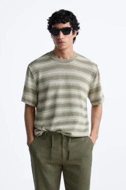 CAMISETA PUNTO JACQUARD RAYAS