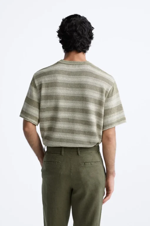CAMISETA PUNTO JACQUARD RAYAS