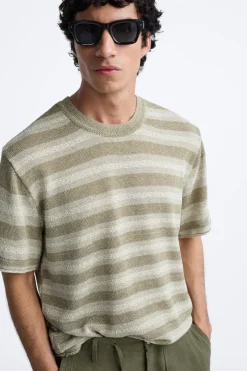 CAMISETA PUNTO JACQUARD RAYAS