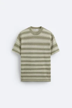 CAMISETA PUNTO JACQUARD RAYAS