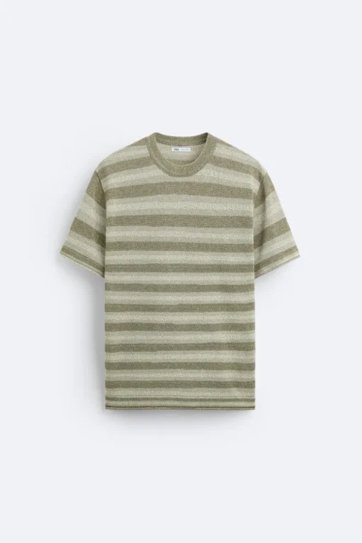CAMISETA PUNTO JACQUARD RAYAS