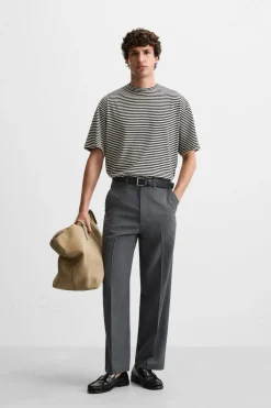 CAMISETA RAYAS ALGODÓN - LINO