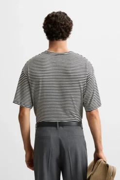 CAMISETA RAYAS ALGODÓN - LINO