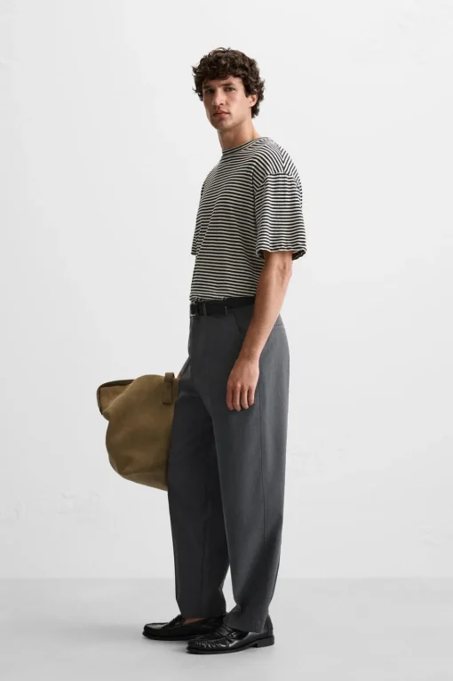 CAMISETA RAYAS ALGODÓN - LINO