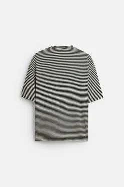 CAMISETA RAYAS ALGODÓN - LINO