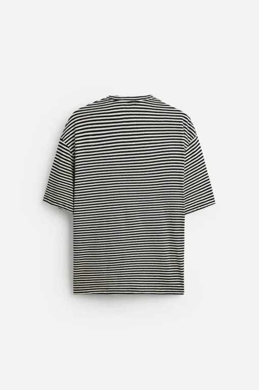 CAMISETA RAYAS ALGODÓN - LINO