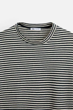 CAMISETA RAYAS ALGODÓN - LINO