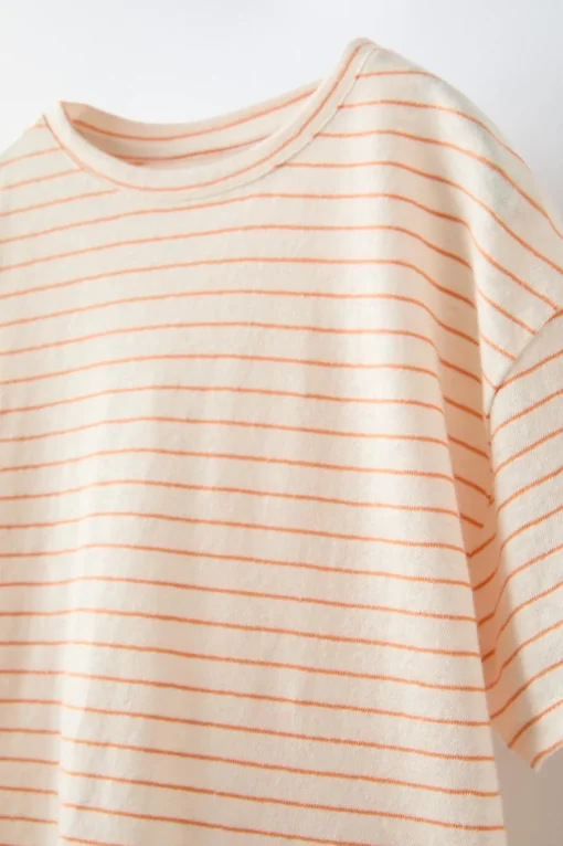 CAMISETA RAYAS ALGODÓN LINO
