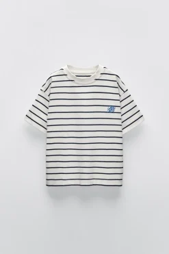 CAMISETA RAYAS BORDADO