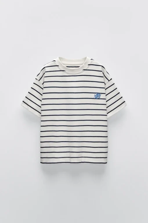CAMISETA RAYAS BORDADO