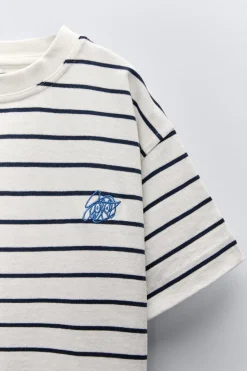 CAMISETA RAYAS BORDADO