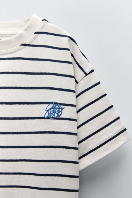 CAMISETA RAYAS BORDADO