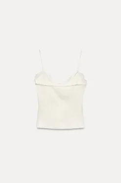 CAMISETA RIB ENCAJE BOTONES