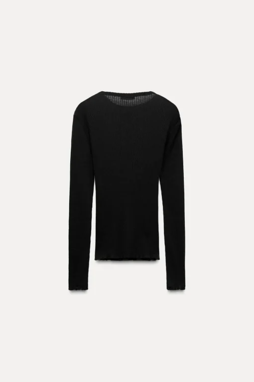 CAMISETA RIB MANGA LARGA