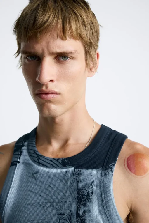 CAMISETA TANK ESTAMPADO ABSTRACTO