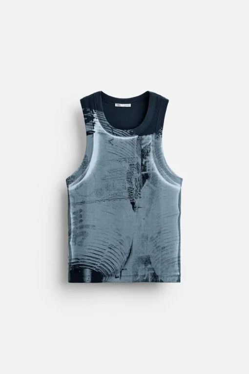CAMISETA TANK ESTAMPADO ABSTRACTO