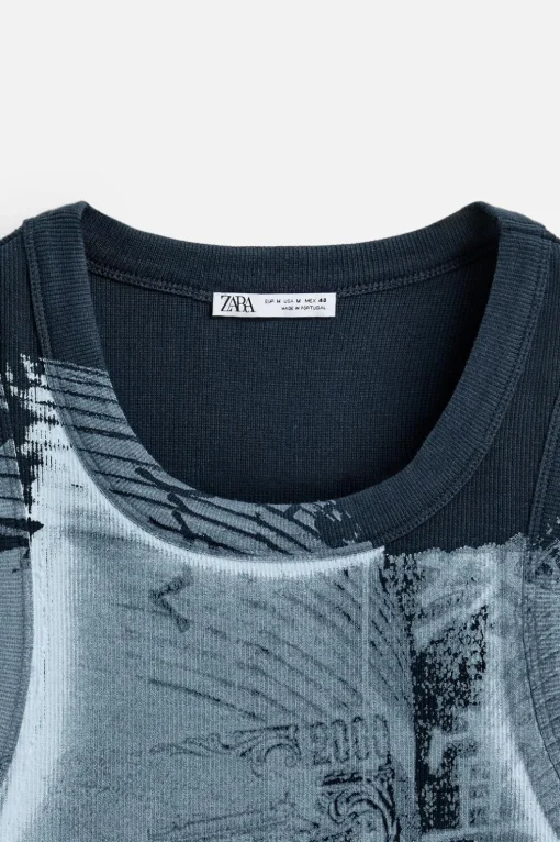 CAMISETA TANK ESTAMPADO ABSTRACTO
