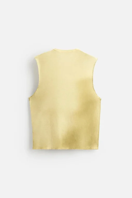 CAMISETA TANK PUNTO ESTAMPADO