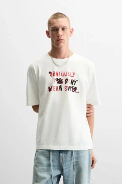 CAMISETA TEXTO ESTAMPADO