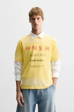 CAMISETA TEXTO ESTAMPADO