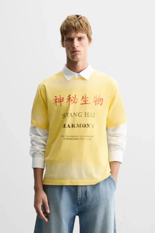 CAMISETA TEXTO ESTAMPADO