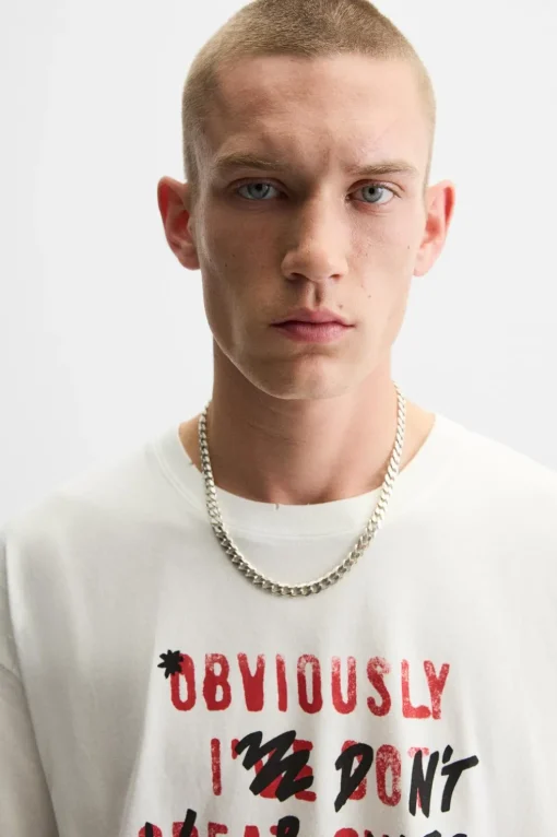 CAMISETA TEXTO ESTAMPADO