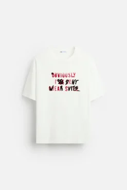 CAMISETA TEXTO ESTAMPADO