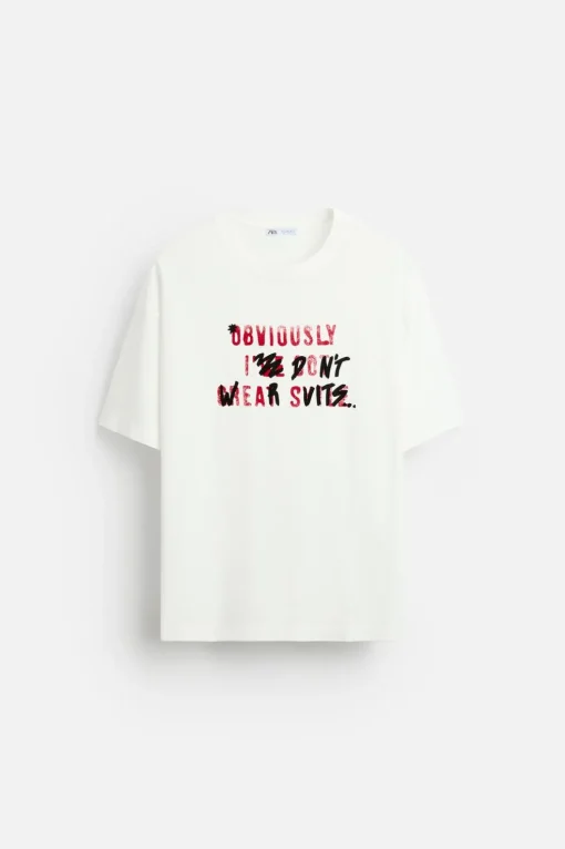 CAMISETA TEXTO ESTAMPADO