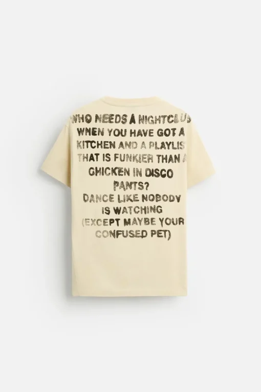 CAMISETA TEXTO ESTAMPADO