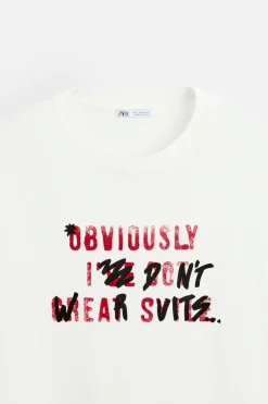 CAMISETA TEXTO ESTAMPADO