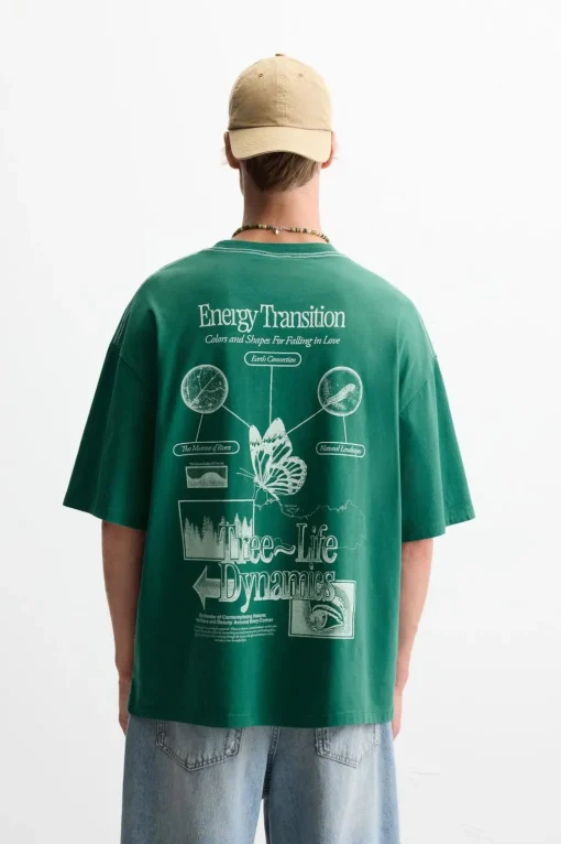 CAMISETA TEXTOS COMBINADOS