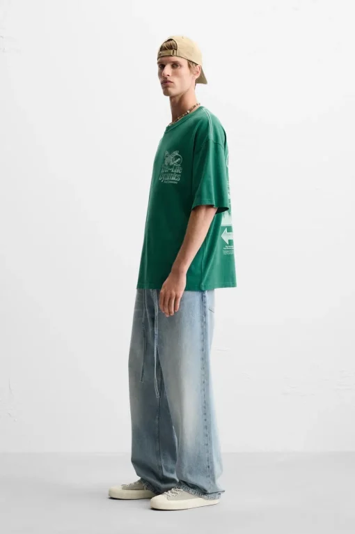 CAMISETA TEXTOS COMBINADOS