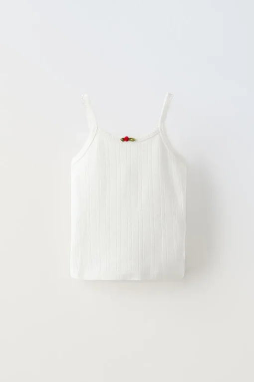 CAMISETA TIRANTES FLOR