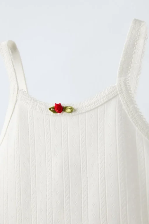 CAMISETA TIRANTES FLOR