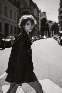 CAZADORA BIKER OVERSIZE EFECTO PIEL LAVADA