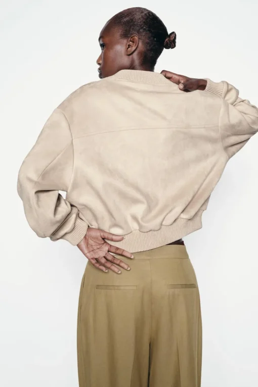 CAZADORA BOMBER EFECTO ANTE