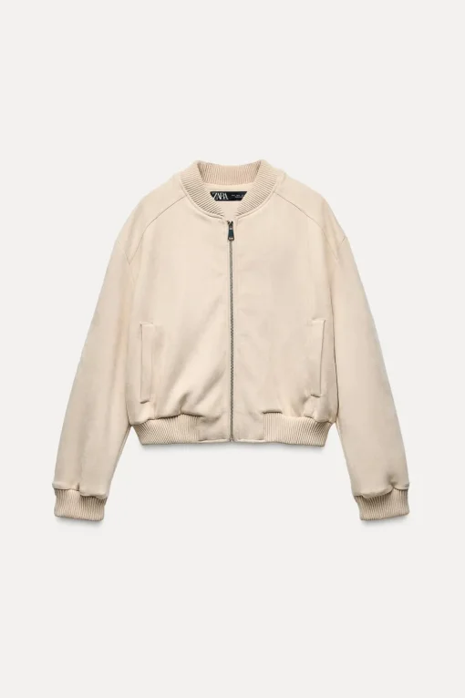 CAZADORA BOMBER EFECTO ANTE