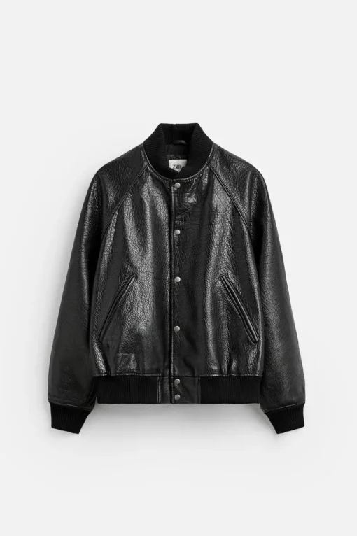 CAZADORA BOMBER PIEL